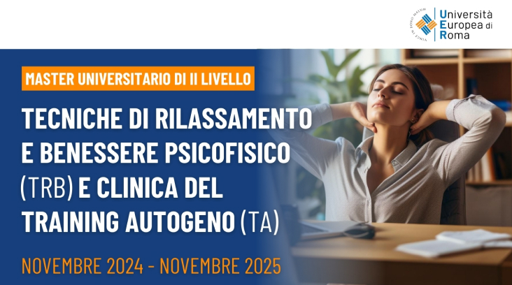 Master di II livello in Tecniche di rilassamento e benessere psicofisico (TRB) e clinica del training autogeno (TA) – A. A. 2024-2025